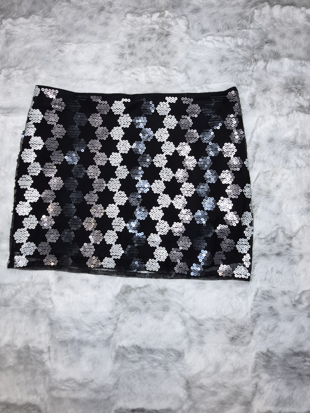 bebe Y2k Sequin Mini Skirt - Shimmery Party Skirt